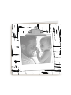 fotokaart vierkant zwart wit blanco polaroid