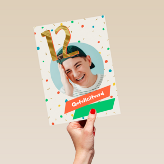 Gefeliciteerd 12 jaar fotokaart