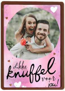 valentijnskaart foto dikke knuffel voor jou