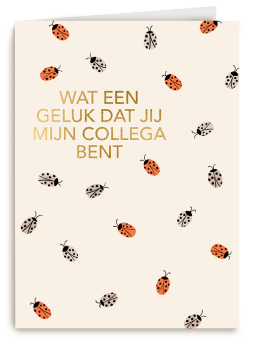 Bedankt kaart thuiswerken wat een geluk dat jij mijn collega bent