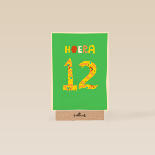 Verjaardagskaart 12 hoera jongen