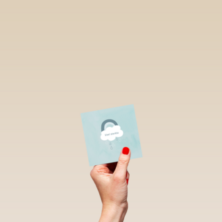 Condoleance kaart wolk met veel sterkte