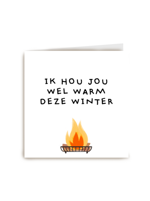 Zomaar kaart Ik hou jou wel warm deze winter