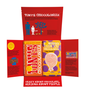 Tony Chocolonely Hieper de Piepert Giftbox 2 repen