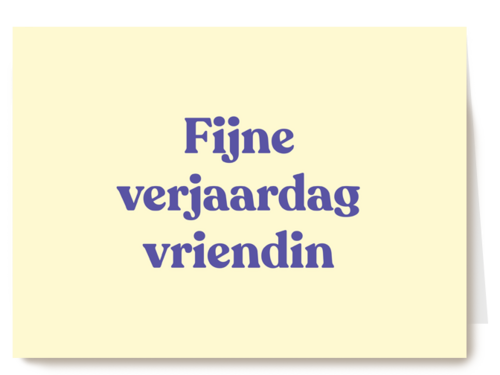 verjaardagskaart vrouw hip fijne verjaardag vriendin