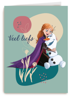 Frozen kaart veel liefs