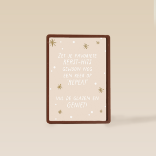 Kerstkaart Speciale momenten Zet je favoriete kersthits op repeat