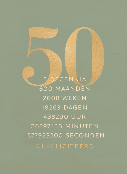 Verjaardagskaart 50 5 decennia