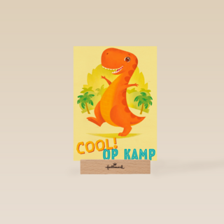 op kamp kaart dinosaurus