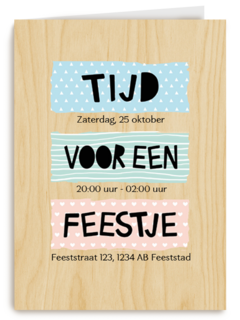uitnodiging voor een feestje