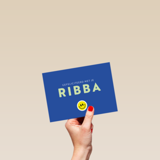 Rijbewijs gefeliciteerd met je ribba kaart