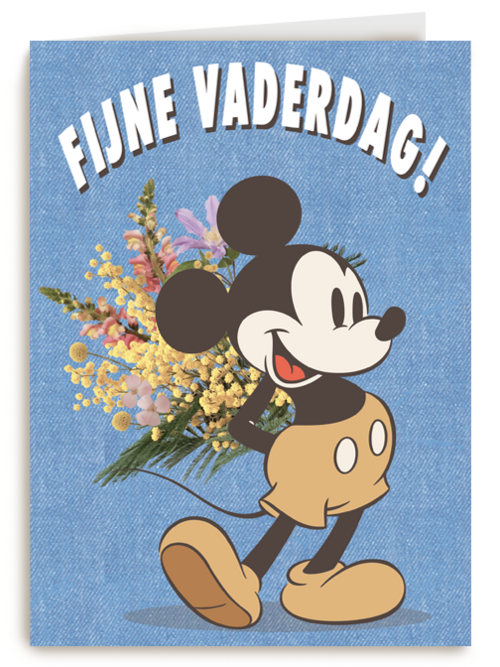 vaderdag kaart mickey fijne vaderdag