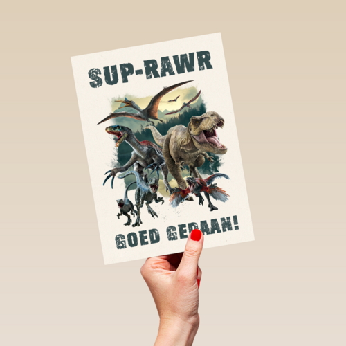 Compliment kaart dino