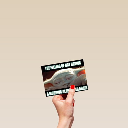 Star Wars Grogu pensioenkaart