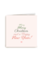 Kerstkaart stijlvol Merry merry Christmas xo