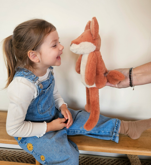 Happy Horse Fox Flore Knuffel Rood Wit