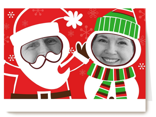 grappige kerstkaart foto