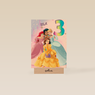 Disney prinsessenkaart verjaardag 3 jaar