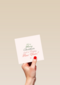 Kerstkaart stijlvol Merry merry Christmas xo