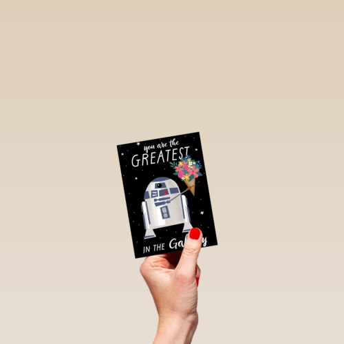 compliment kaart r2d2 you are the greatest