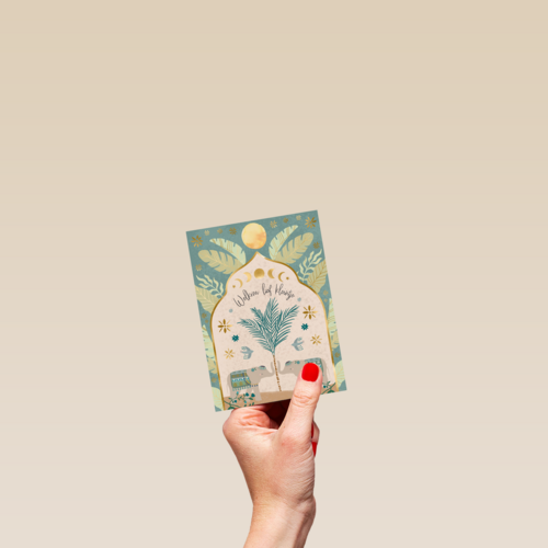 Welkom lief kleintje groen symbolic art