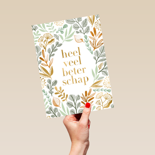 Heel veel beterschap floral