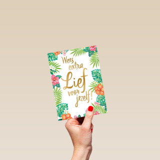 Beterschapskaart Botanical Wees extra lief voor jezelf