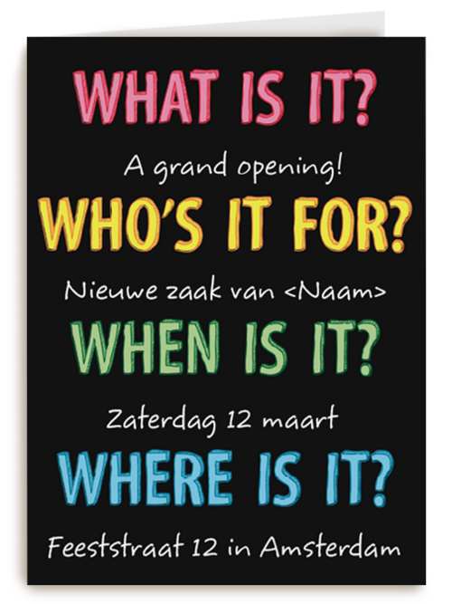 what who when where