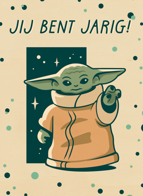 verjaardag kaart grogu jij bent jarig