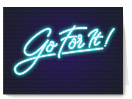 Compliment kaart go for it