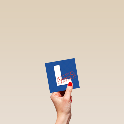 lesauto stempel geslaagd