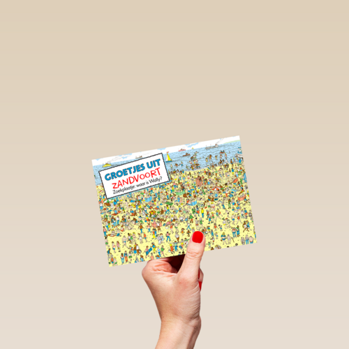 groetjes uit kaart strand waar is wally