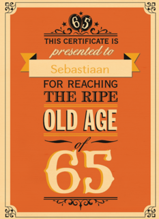 leeftijd vijfenzestig old age
