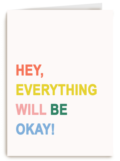 Kaart Hallmark | Liefde | Sterktekaart Everything Will Be Ok Engels