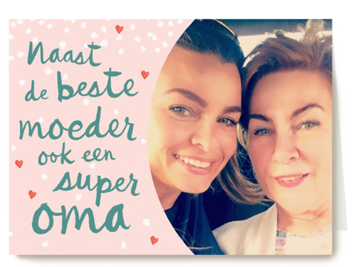 super oma beste moeder fotokaart