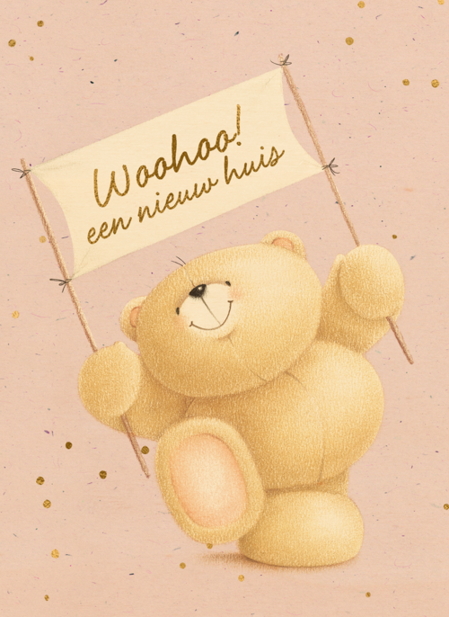 Houten Kaart Felicitatie Nieuwe Woning | Houten Kaart Hallmark | Felicitatie Nieuwe Woning | Verhuisd Kaart Forever Friends Woohoo