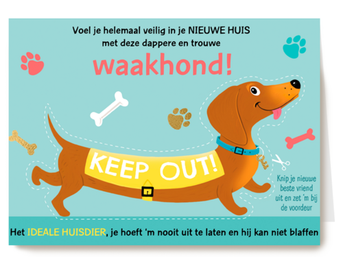 verhuisd kaart waakhond