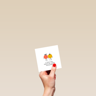 valentijnskaart hip grappig i love you from my head tomatoes