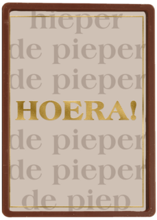 Verjaardagskaart hieperdepieper hoera