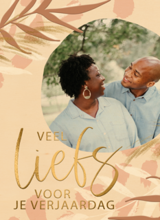 Verjaardagskaart veel liefs met foto