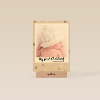 kerstkaart fotokaart baby my first christmas