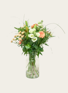 Boeket Bloemen Bright Blossom Met Vaas