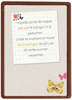 tijd rust gedachten kostbare herinnering verlies verzachten