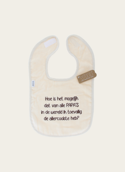 Slabbetje Allercoolste Papa | Vib Cadeau Baby |