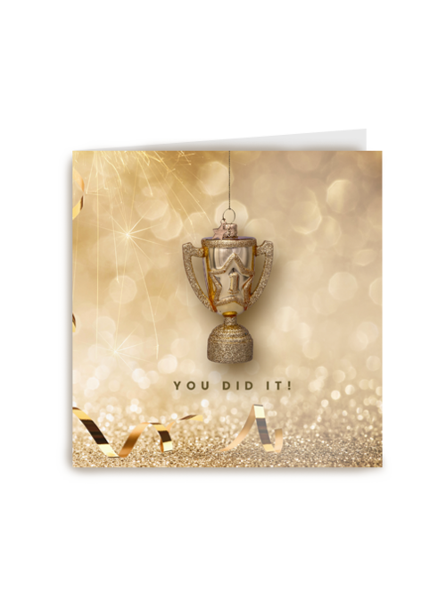 Vondels felicitatie kaart You did it