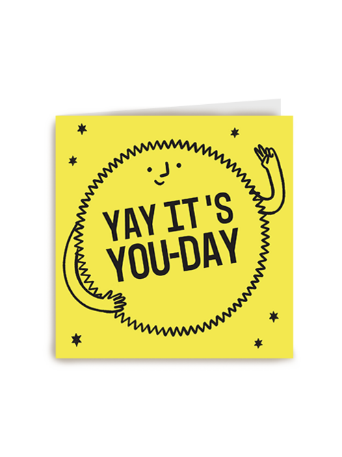 Verjaardagskaart Hallmark | Yay Its Your Day Yellow