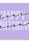 happy birthday dear friend on purple