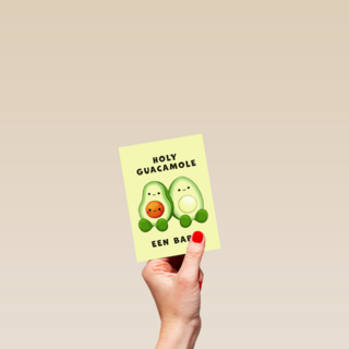 Zwangerschap kaart holy guacamole