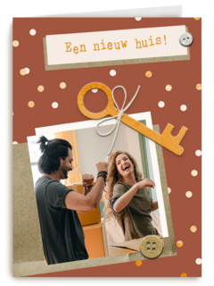 verhuisd fotokaart een nieuw huis