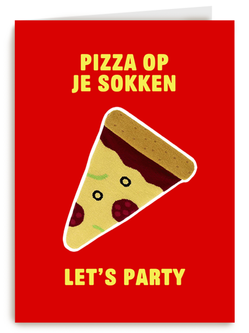 Verjaardagskaart Hallmark | Eat My Socks Pizza Party